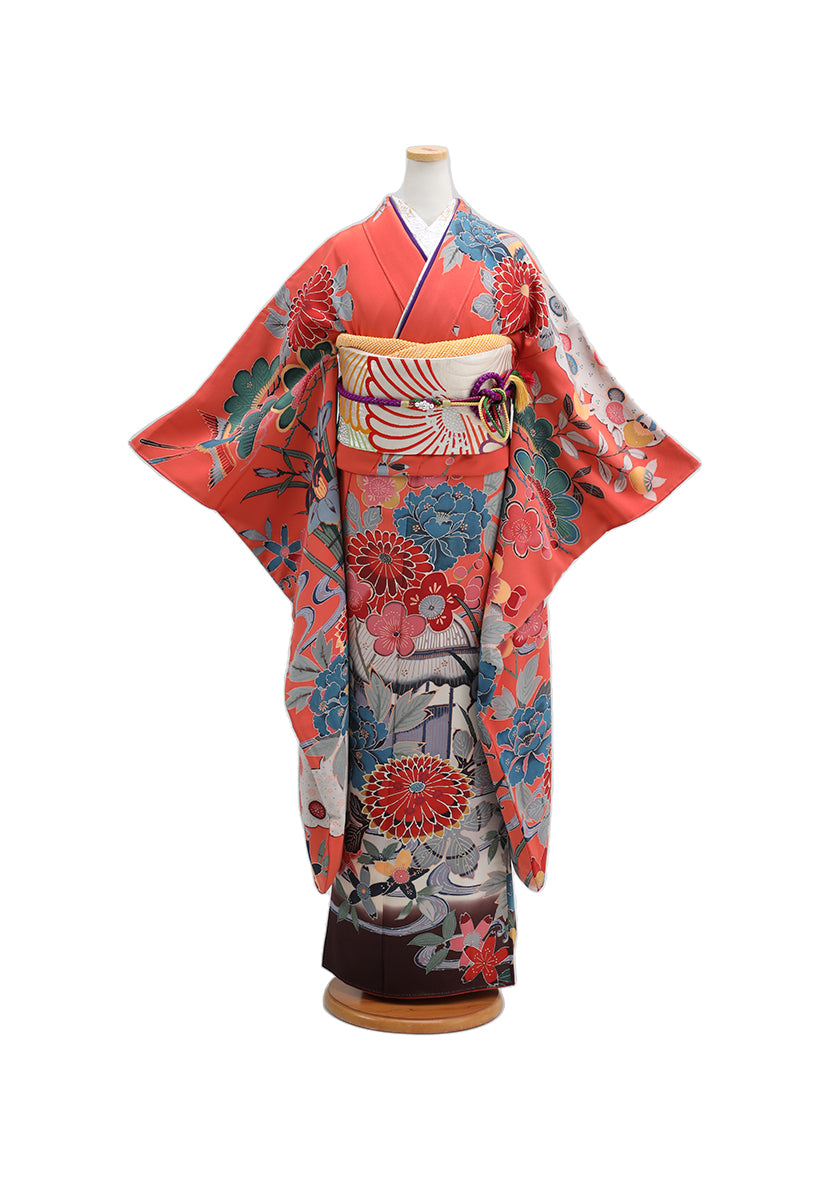 紅型の振袖 | F-012